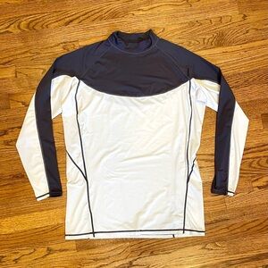 Tesla Men's Dark blue/purple and White Rash Guard